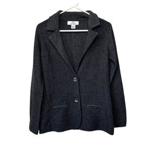 Magaschoni Cashmere Button Up Sweater Blazer Small